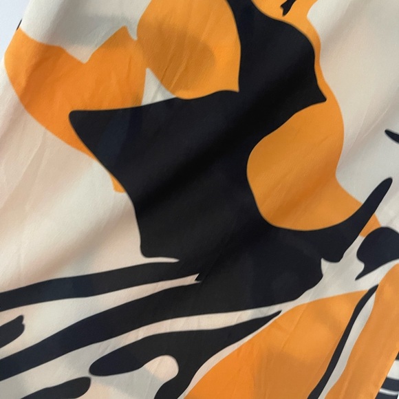 AQ/AQ Cream and Orange Wide Leg Pants - Picture 5 of 13